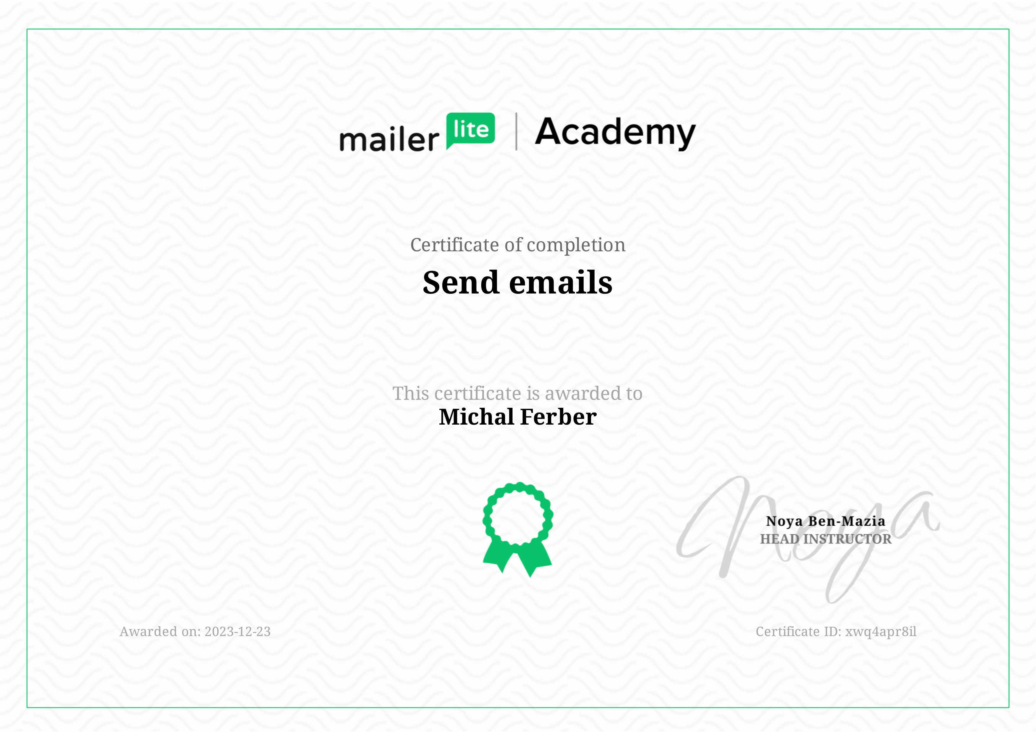 MailerLite Send emails